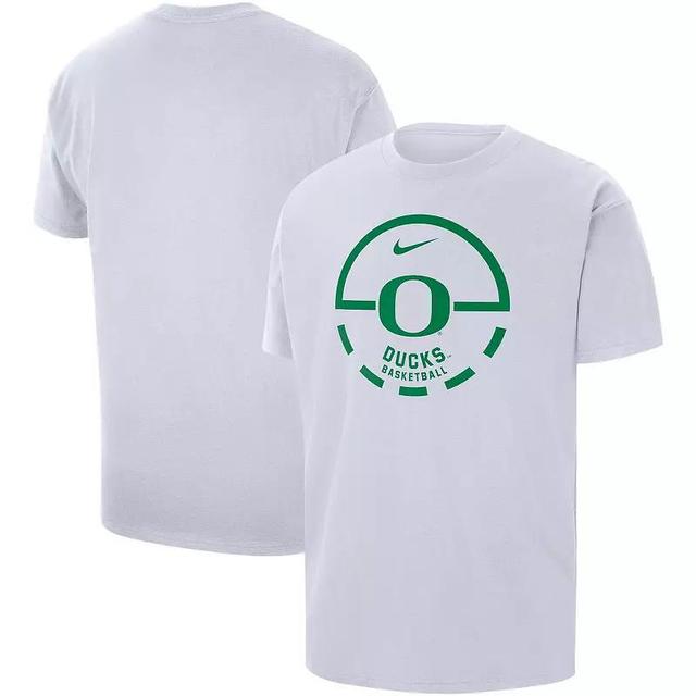 Mens Nike White Oregon Ducks Free Throw Basketball T-shirt Product Image