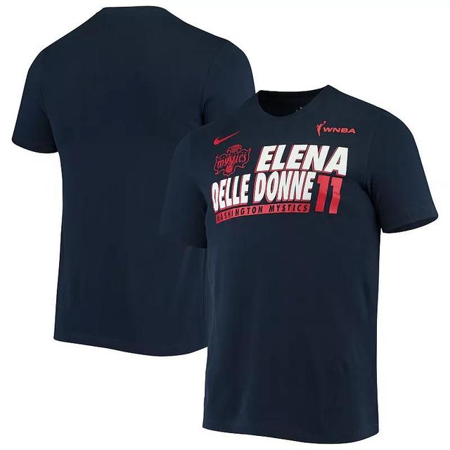 Mens Nike Elena Delle Donne Navy Washington Mystics Team Name & Number Performance T-Shirt Wsm Blue Product Image