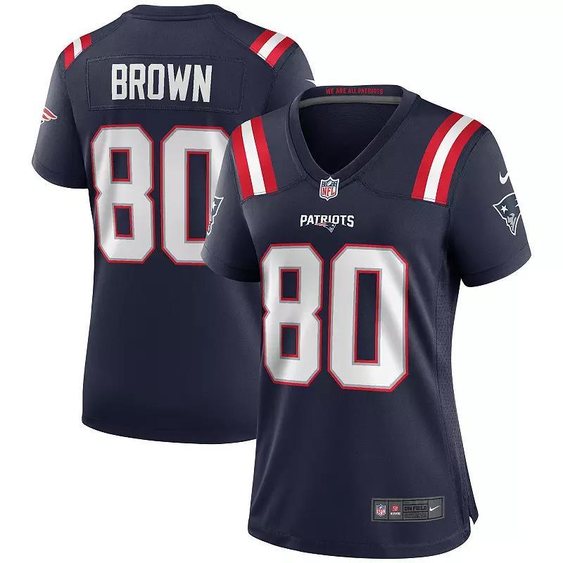 Womens Nike Troy Brown New England Patriots Game Retired Player Jersey Blue Product Image