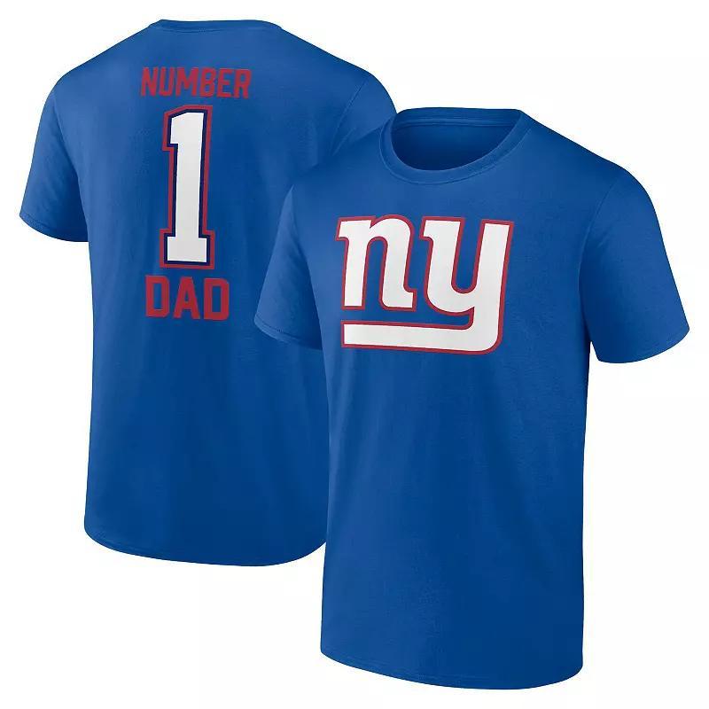 Fanatics Mens Royal New York Giants 1 Dad T-Shirt Product Image