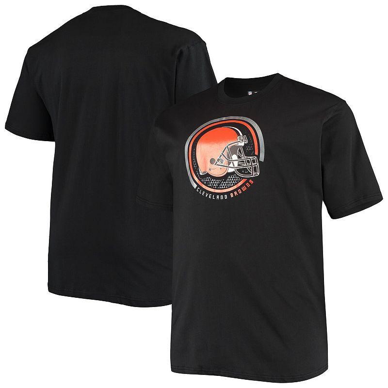 Mens Big and Tall Black Cleveland Browns Color Pop T-shirt Product Image