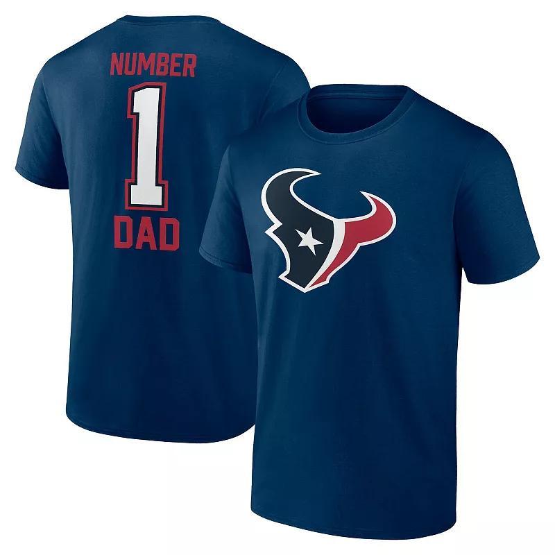 Mens Fanatics Branded Houston Texans Fathers Day T-Shirt Blue Product Image