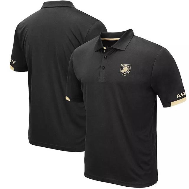 Mens Colosseum Black Army Black Knights Santry Lightweight Polo Product Image