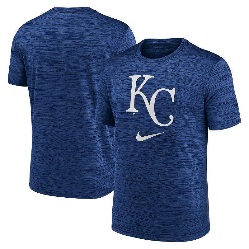 Mens Nike Royal Kansas City Royals Logo Velocity Performance T-Shirt Blue Product Image