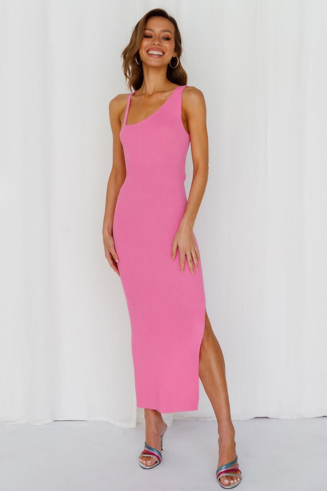 Airy Dreams Maxi Dress Pink Product Image