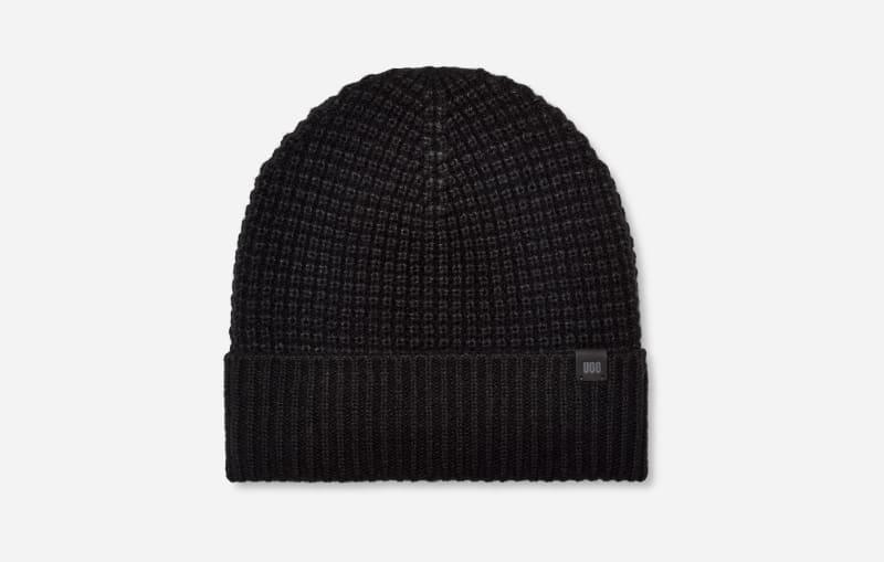 UGG Men's Waffle Cuff Beanie Hat In Orange Product Image