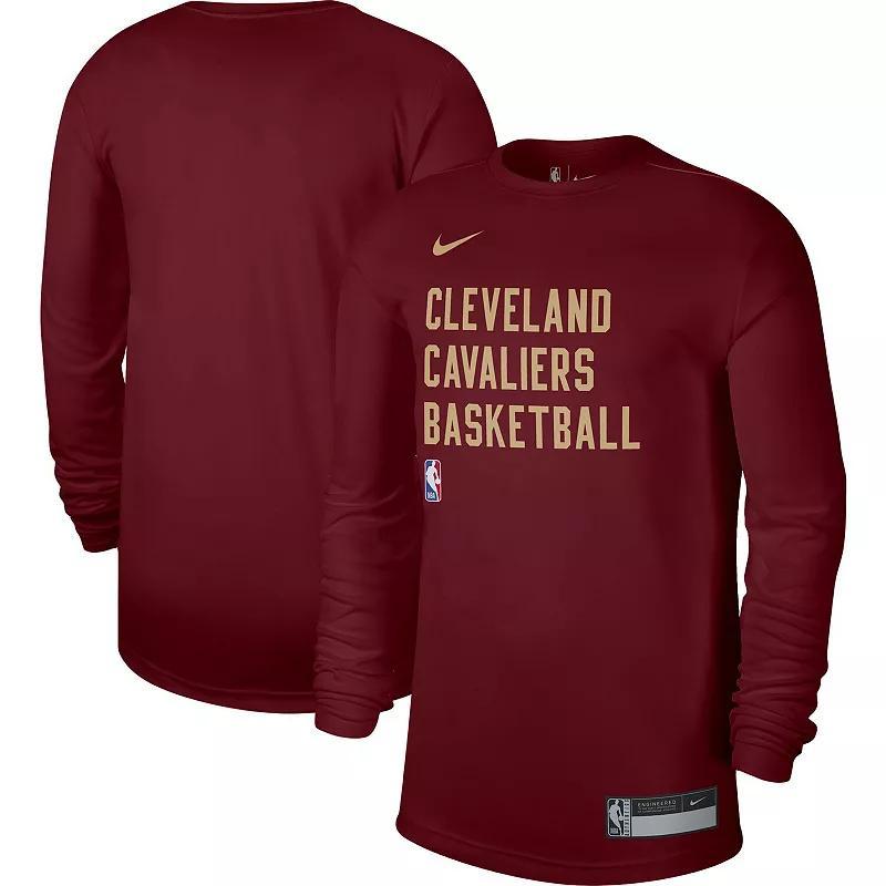 Unisex Nike Wine Cleveland Cavaliers 2023/24 Legend On-Court Practice Long Sleeve T-Shirt, Mens Product Image