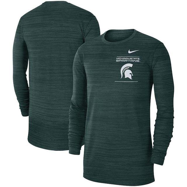 Mens Nike Michigan State Spartans 2021 Sideline Velocity Performance Long Sleeve T-Shirt Product Image