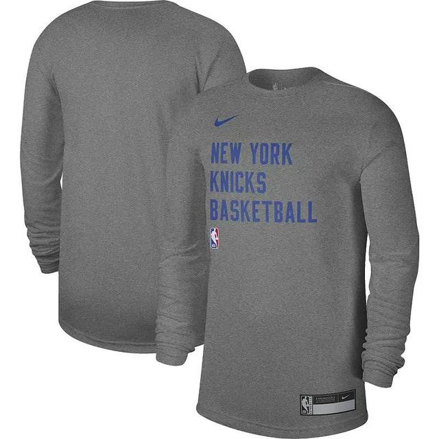 Unisex Nike Heather Gray Chicago Bulls 2023/24 Legend On-Court Practice Long Sleeve T-Shirt, Mens Product Image