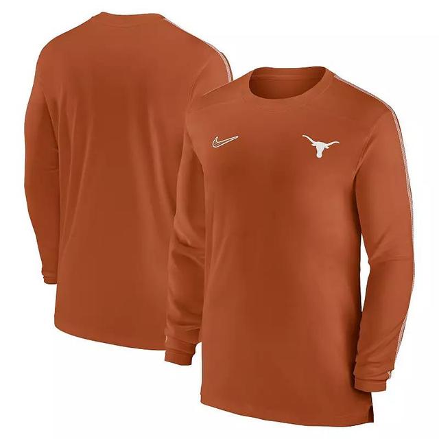 Mens Nike Texas Orange Texas Longhorns 2024 Sideline Coach UV Performance Long Sleeve T-Shirt Product Image