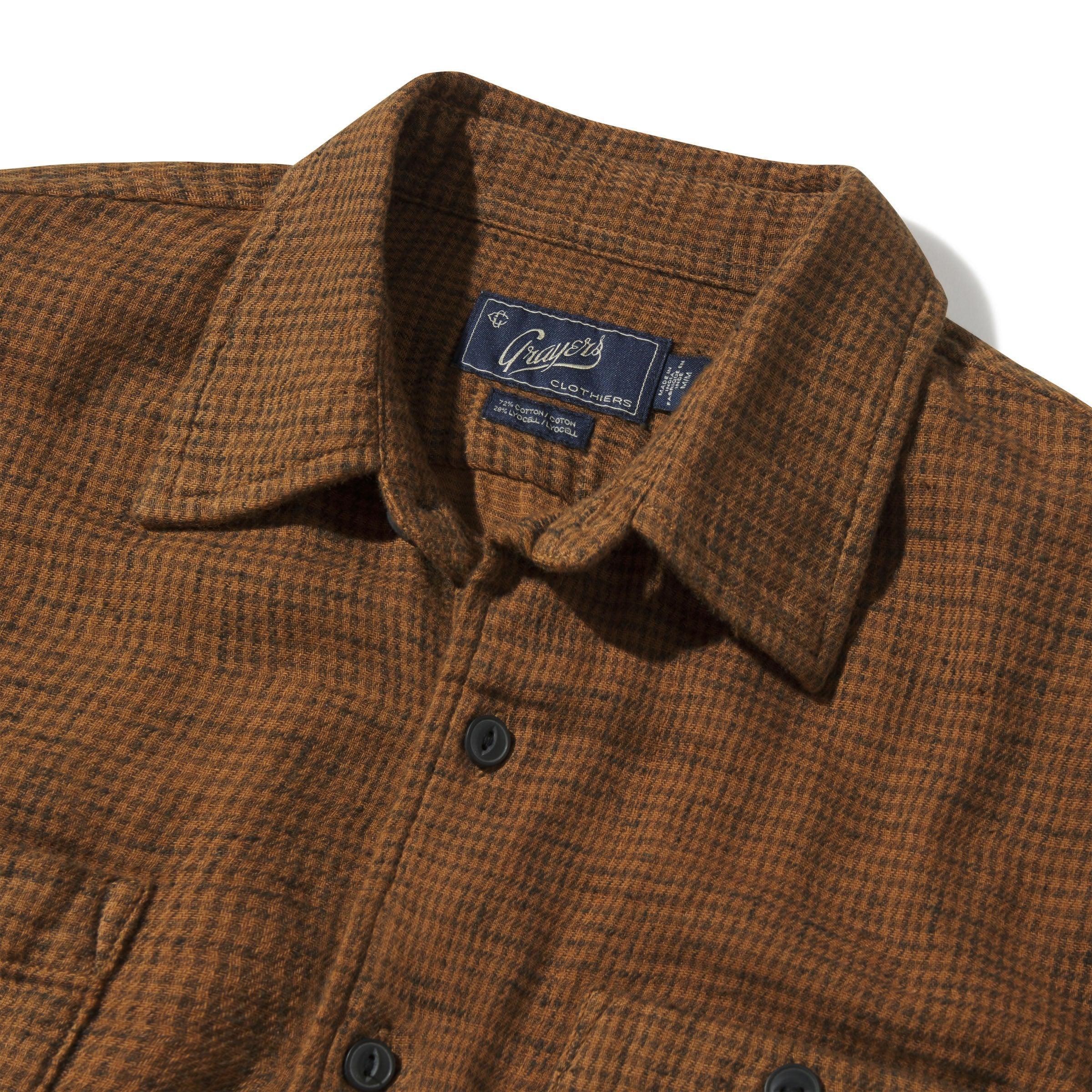 Houndstooth Double Cloth Workshirt - Rubber Product Image