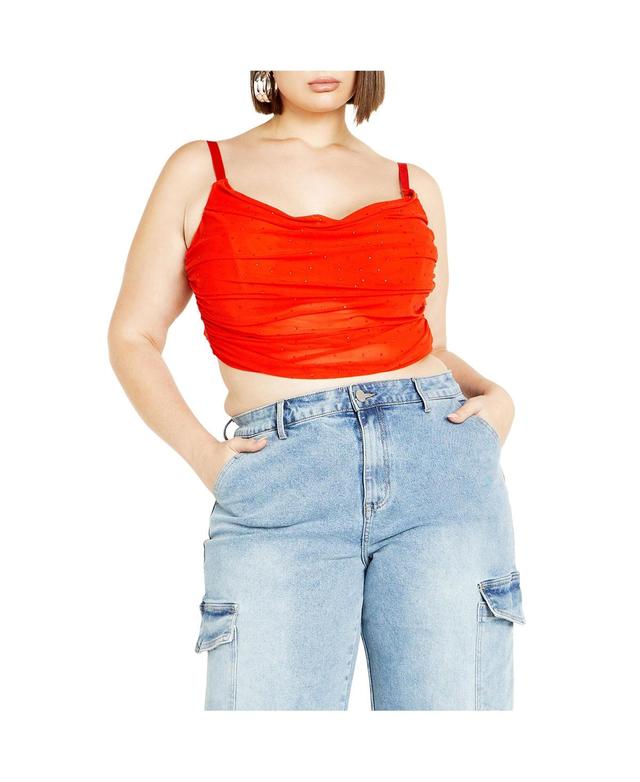 City Chic Womens Kiera Cropped Top Product Image