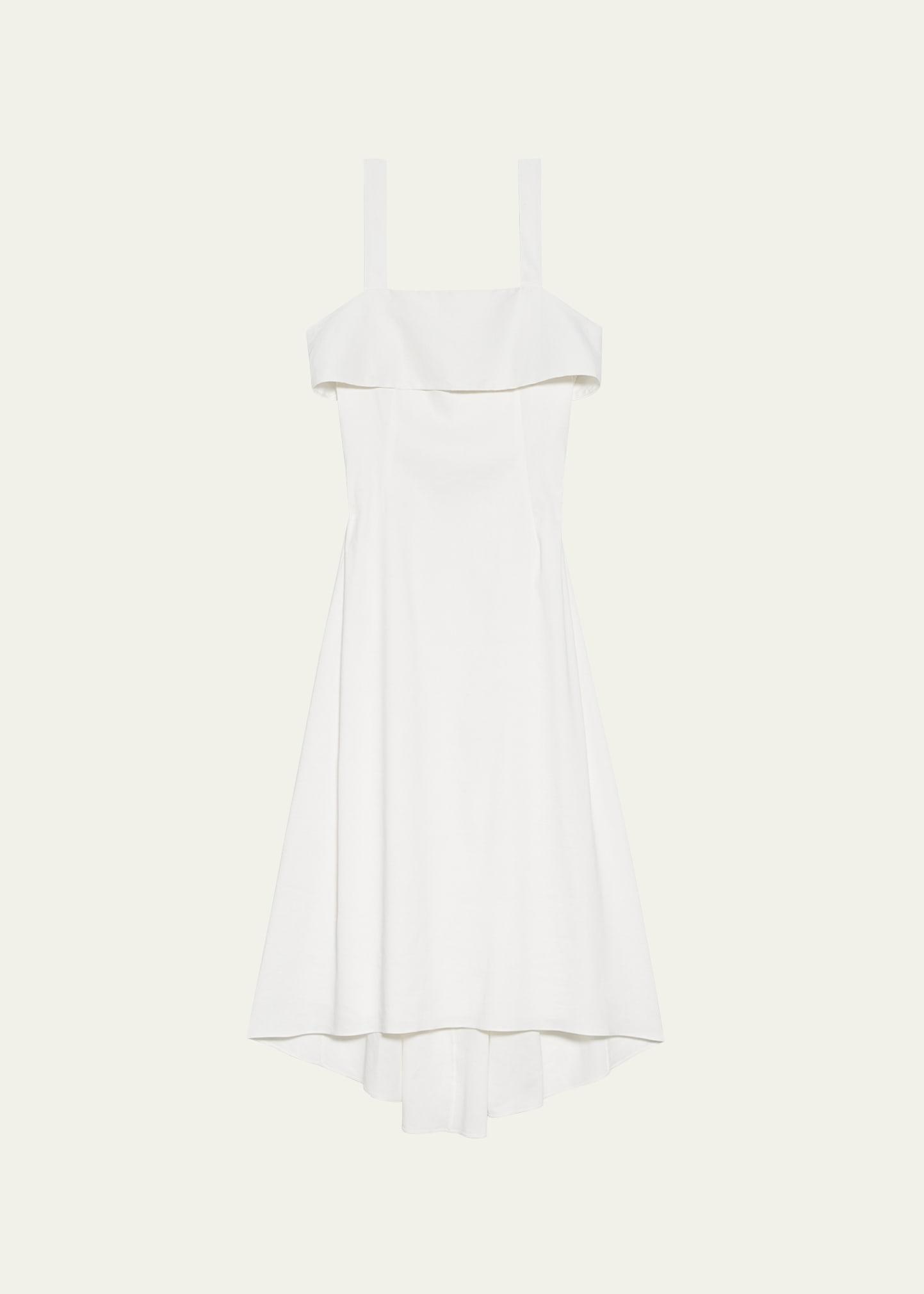 Womens Linen-Blend Midi-Dress Product Image