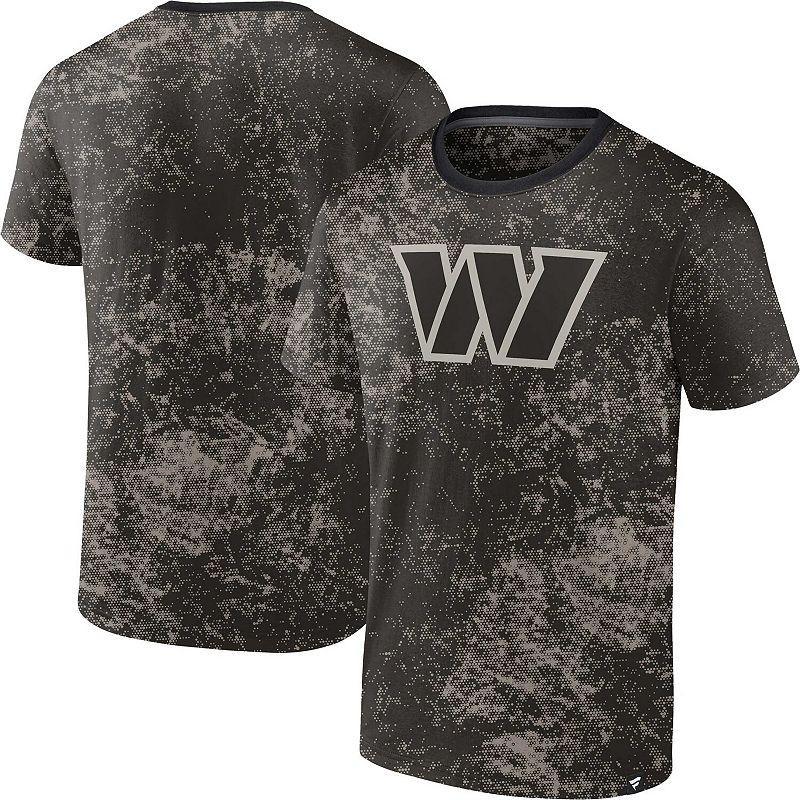 Mens Fanatics Black Washington Commanders Shadow T-shirt Product Image