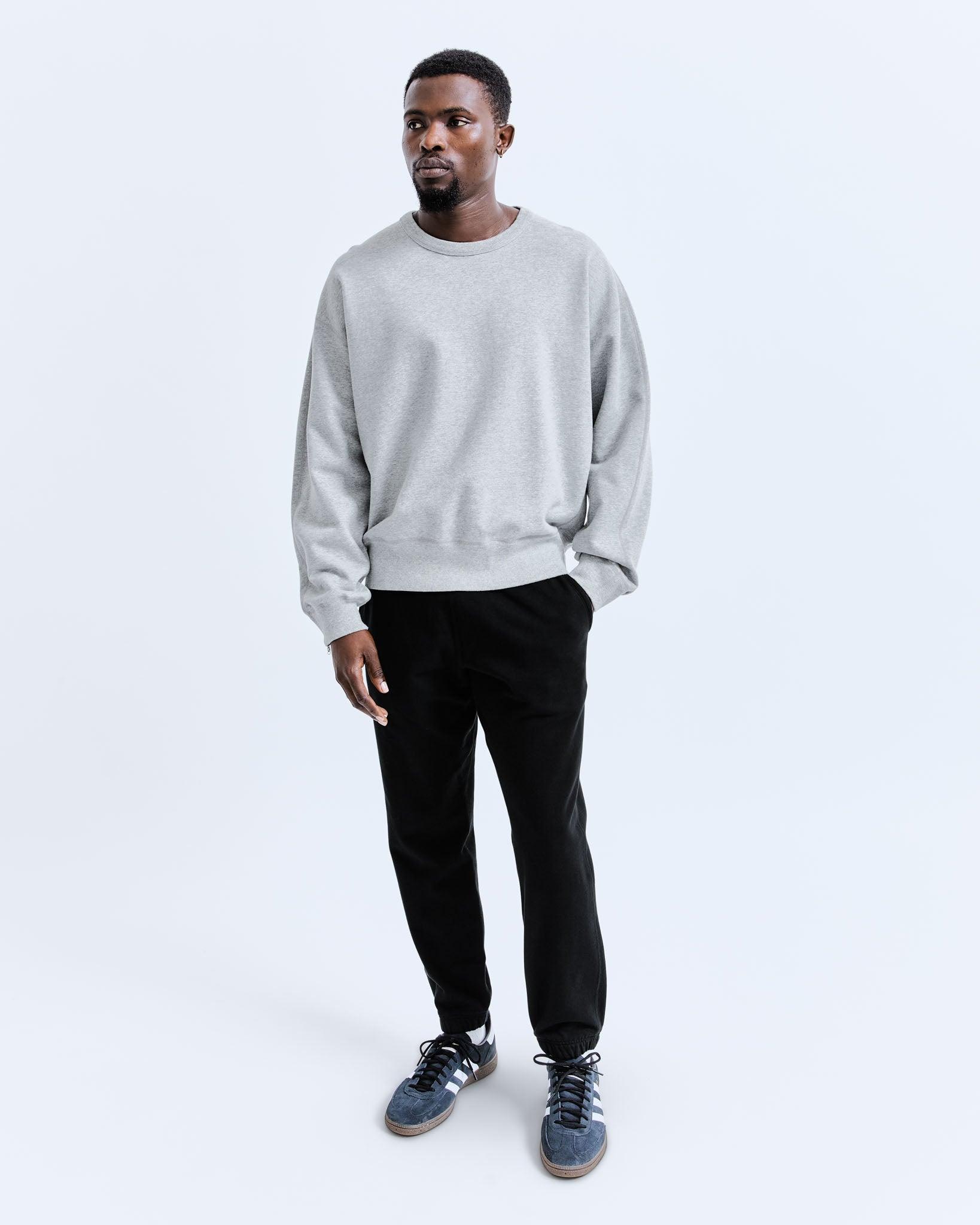 Midweight Terry Relaxed Crewneck Male Product Image