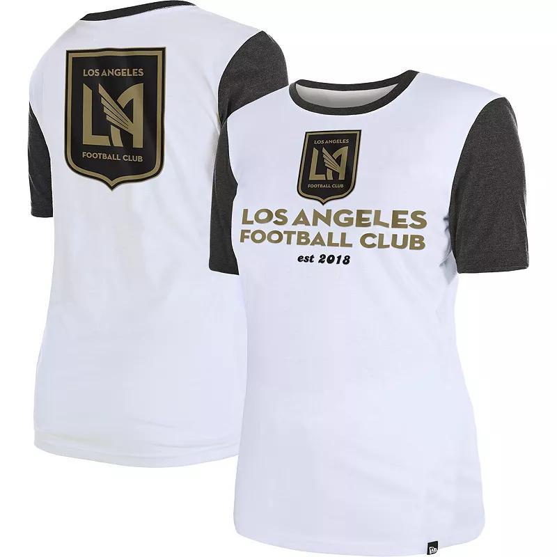 Womens New Era White LAFC Throwback T-Shirt Product Image