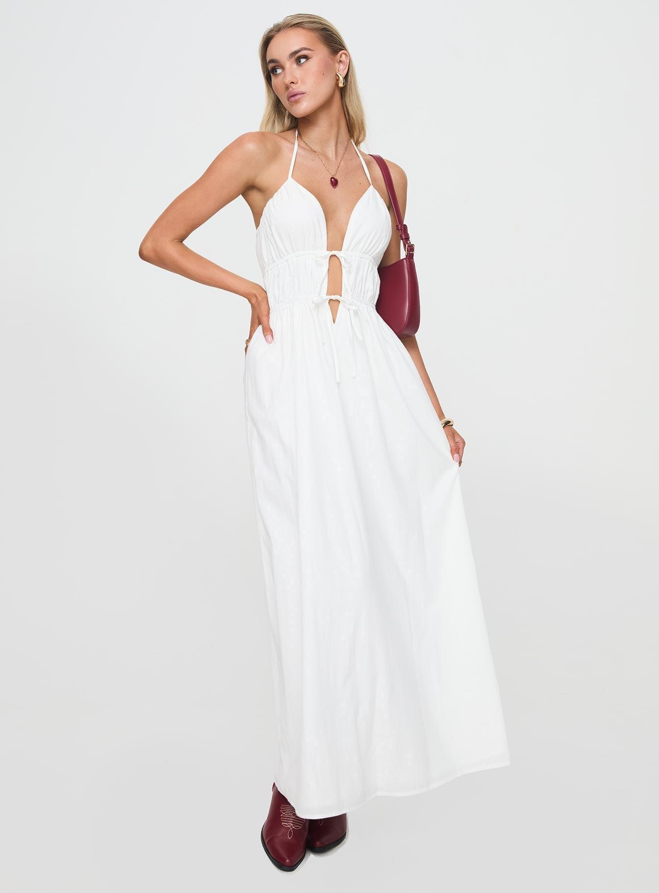 Dalston Maxi Dress White Product Image