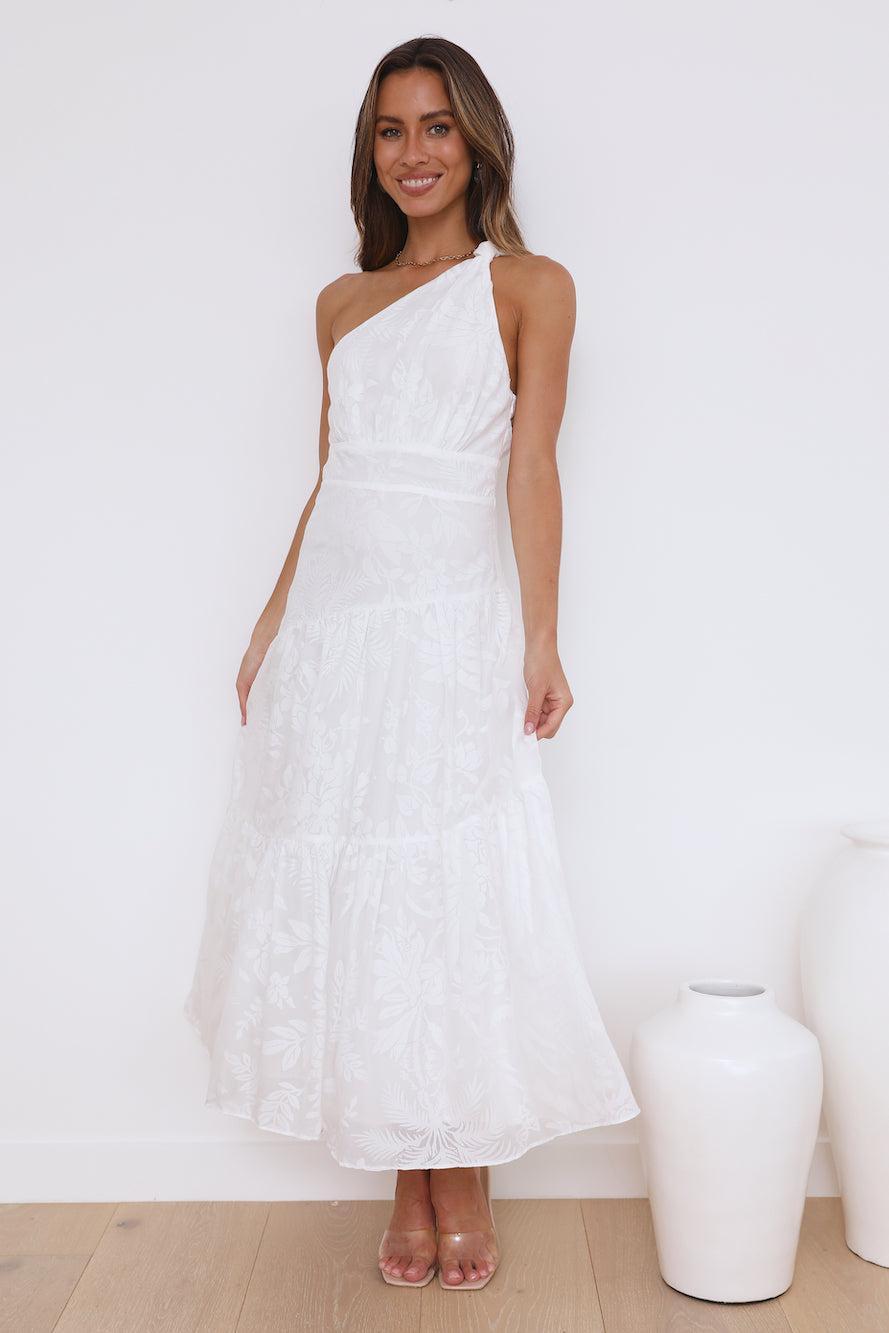 Dream Midi Dress White  Product Image