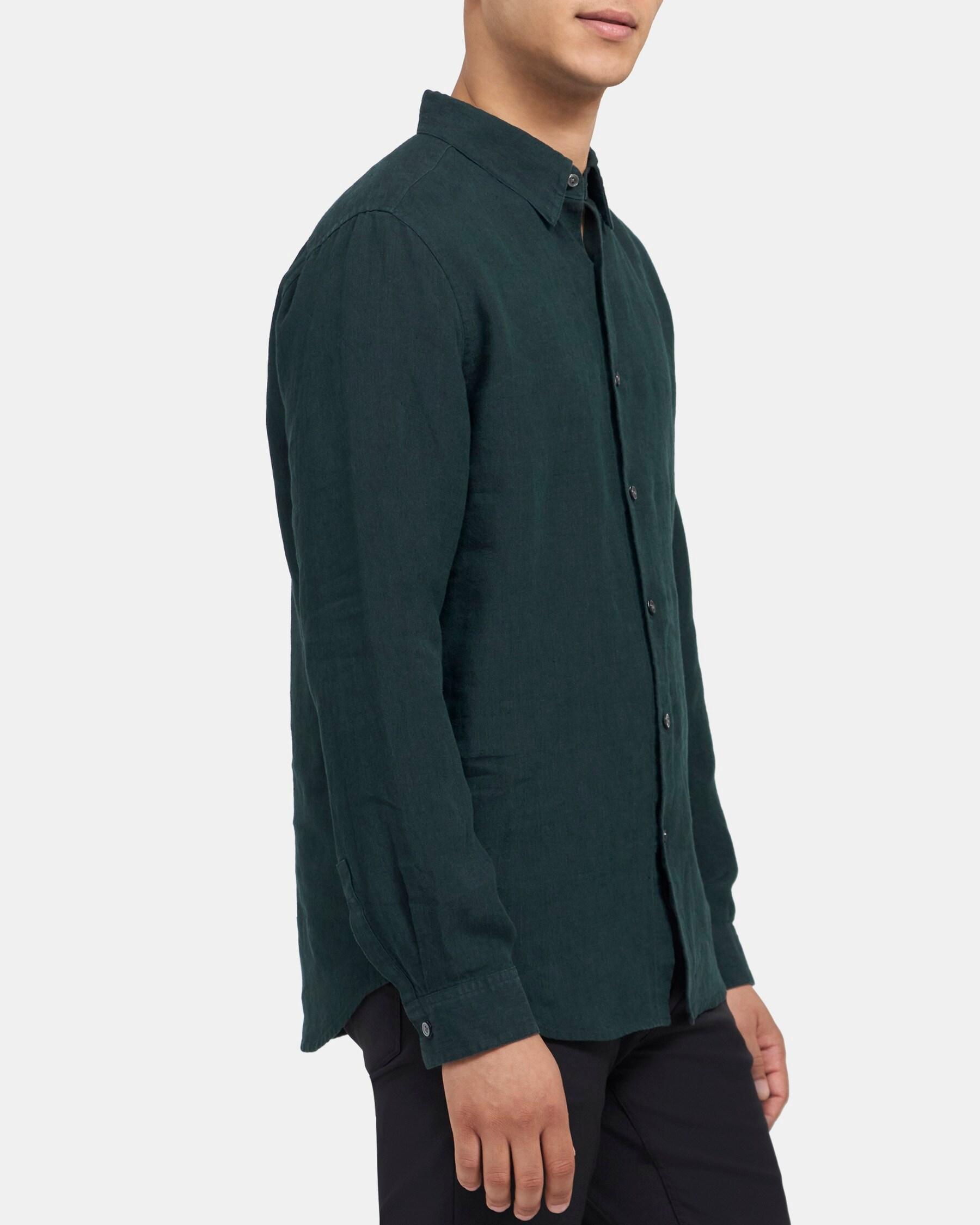 Standard-Fit Shirt in Linen Product Image