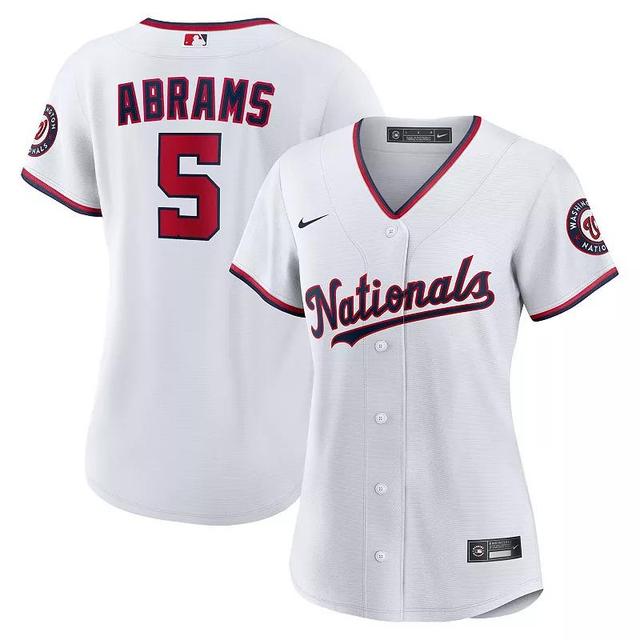 Womens Nike CJ Abrams Washington Nationals Home Replica Player Jersey Product Image