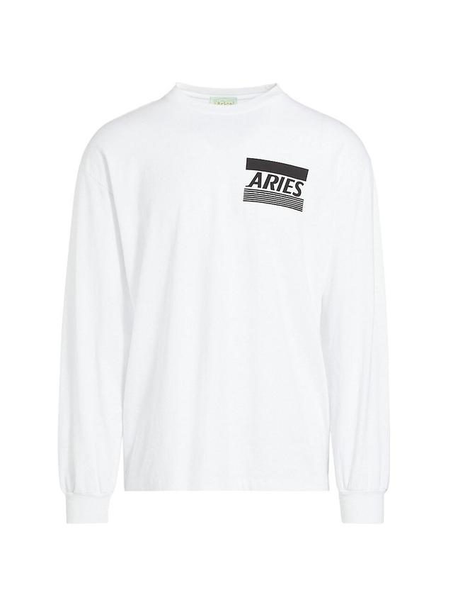 Mens Credit Card Logo Cotton Long-Sleeve T-Shirt Product Image