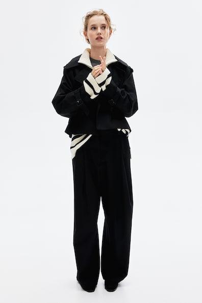 Pleat-Front Twill Pants Product Image