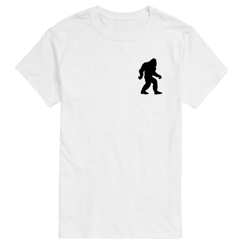 Mens Sasquatch Silhouette Graphic Tee White Product Image