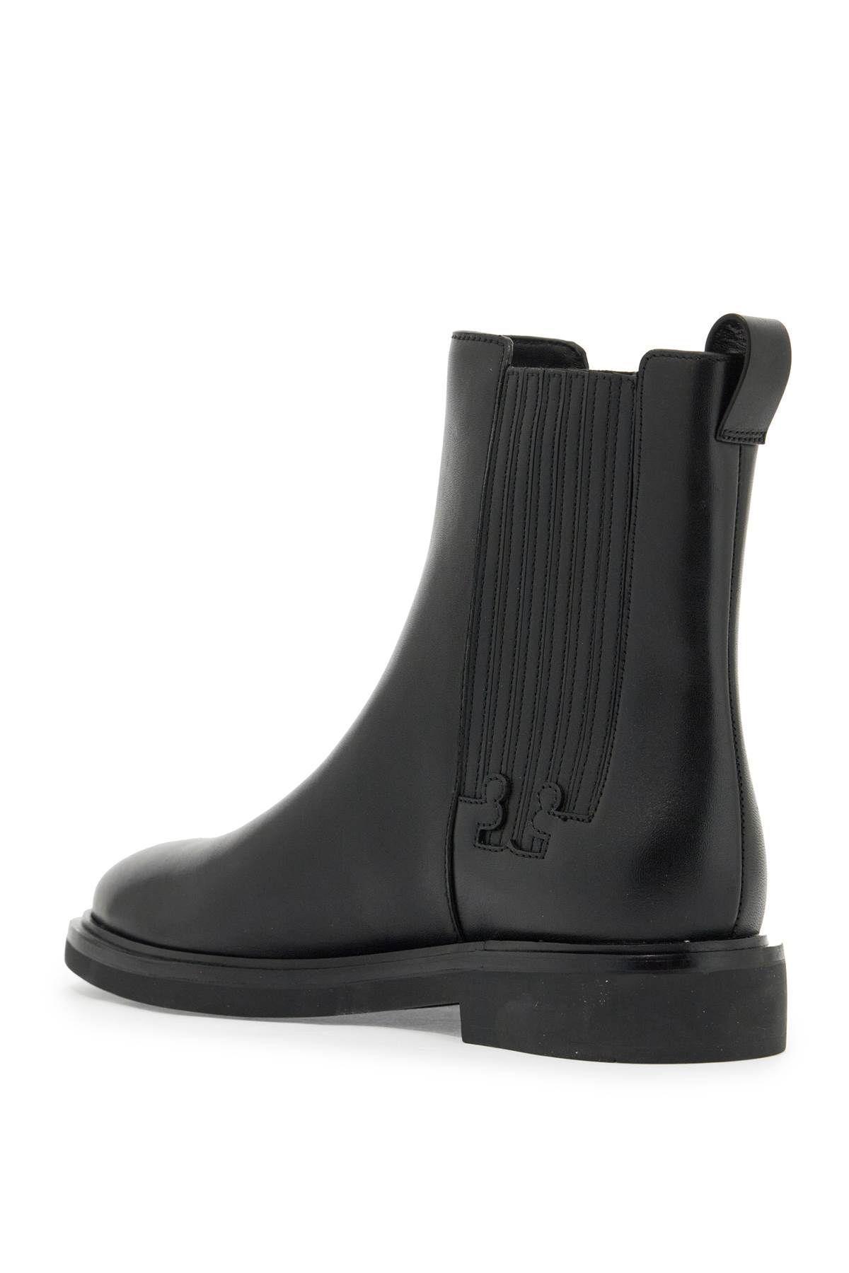 TORY BURCH T Leather Chelsea Ankle Booties In Black Product Image