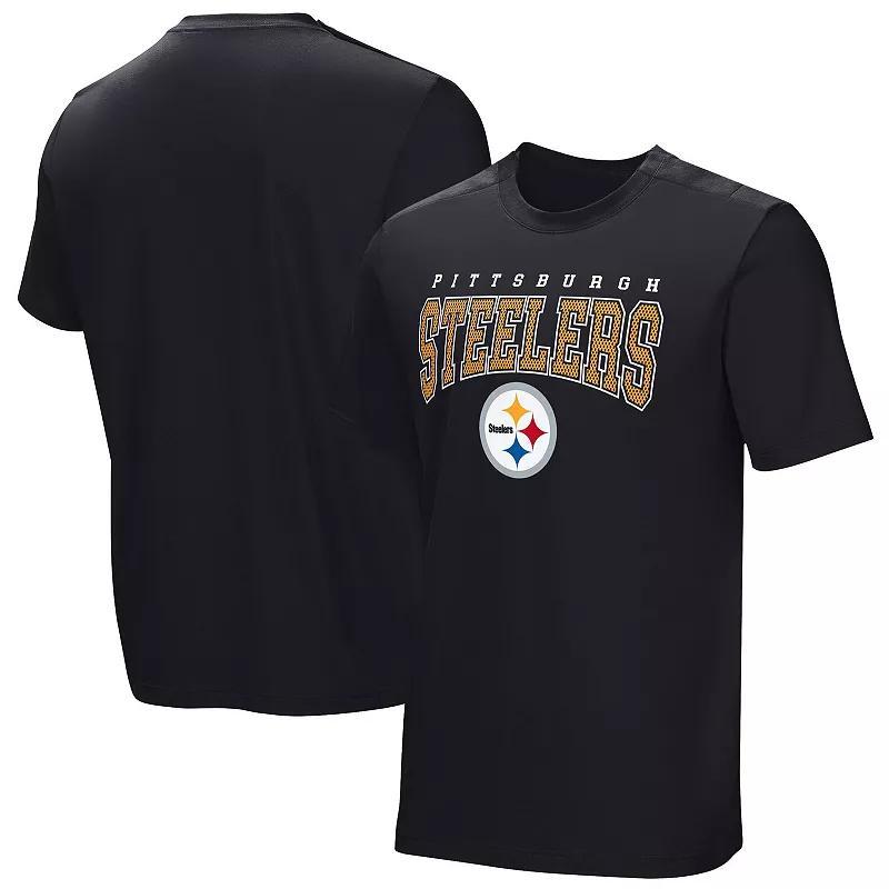 Mens Black Pittsburgh Steelers Home Team Adaptive T-shirt Product Image