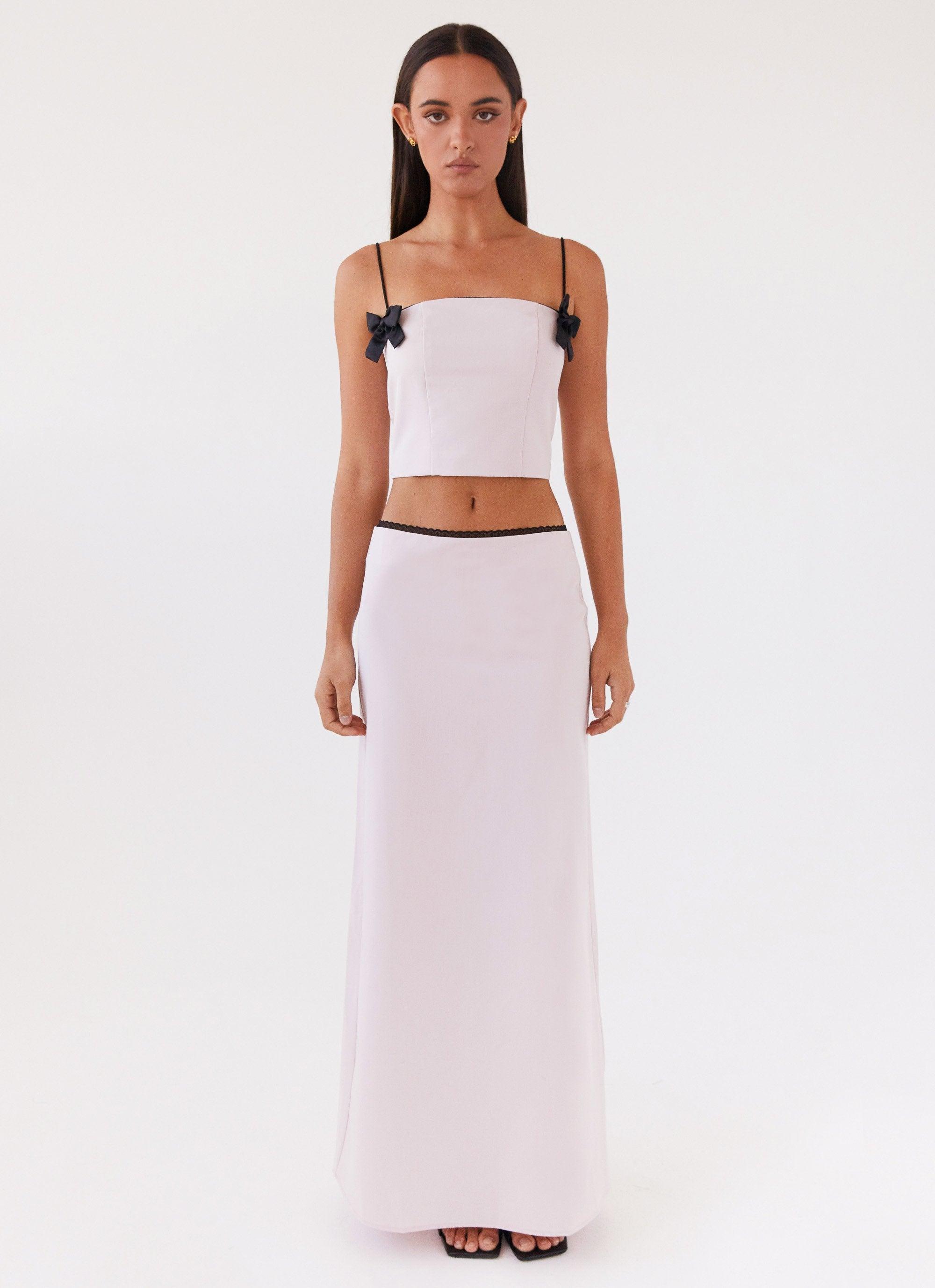 Rushing Back Crop Top - Mauve Product Image