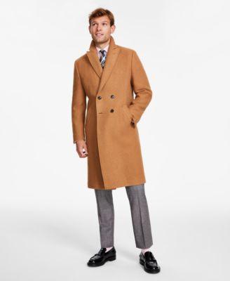 Tommy Hilfiger Mens Modern-Fit Solid Double-Breasted Overcoat product image