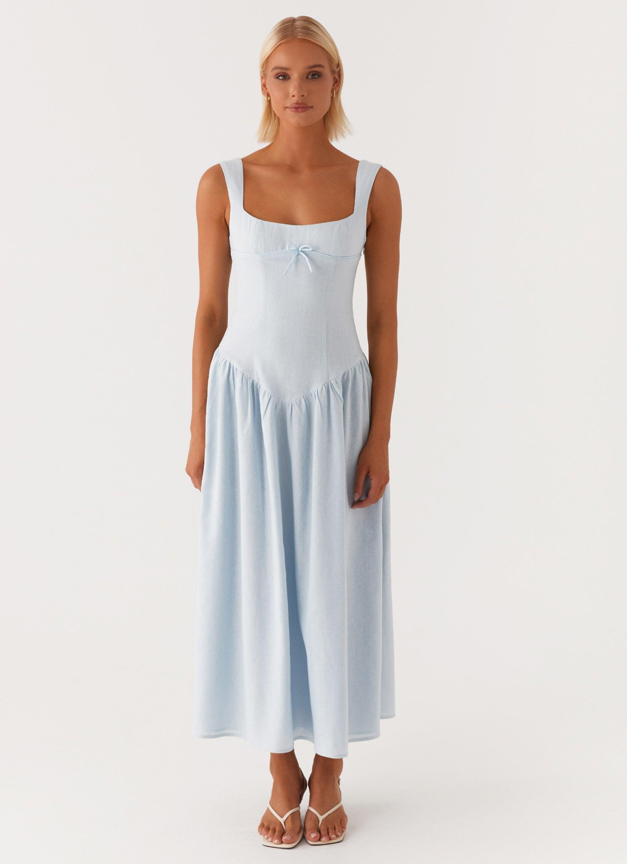 Suzie Midi Dress - Blue Product Image