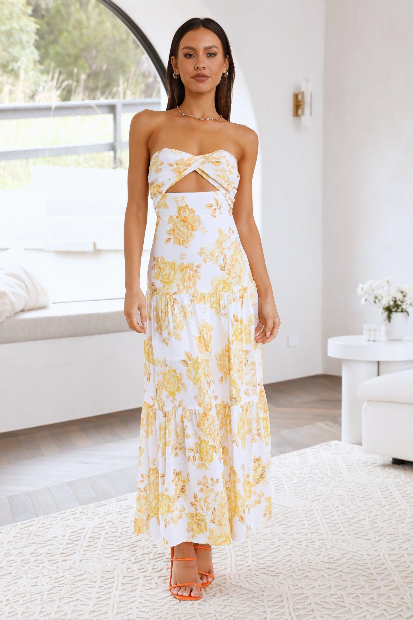 Annita Maxi Dress Yellow Product Image