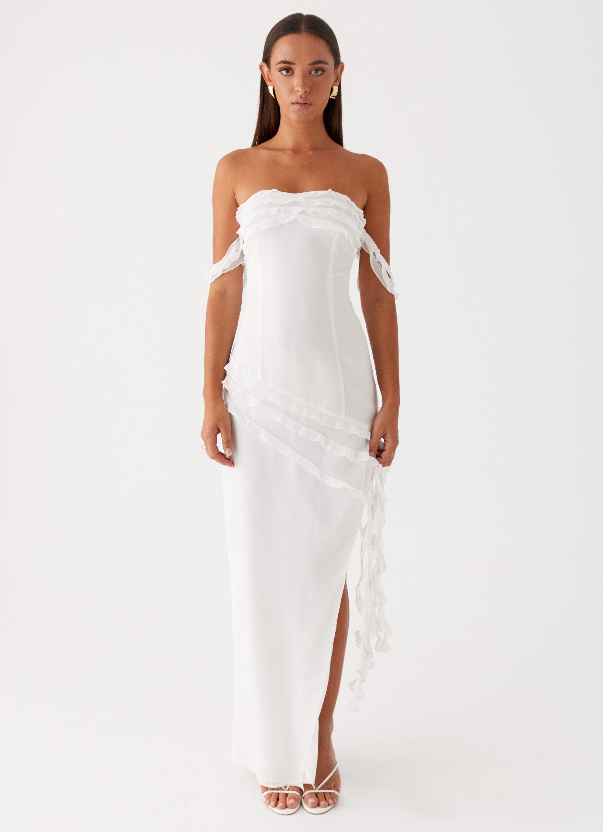 Alaska Maxi Dress - White Product Image