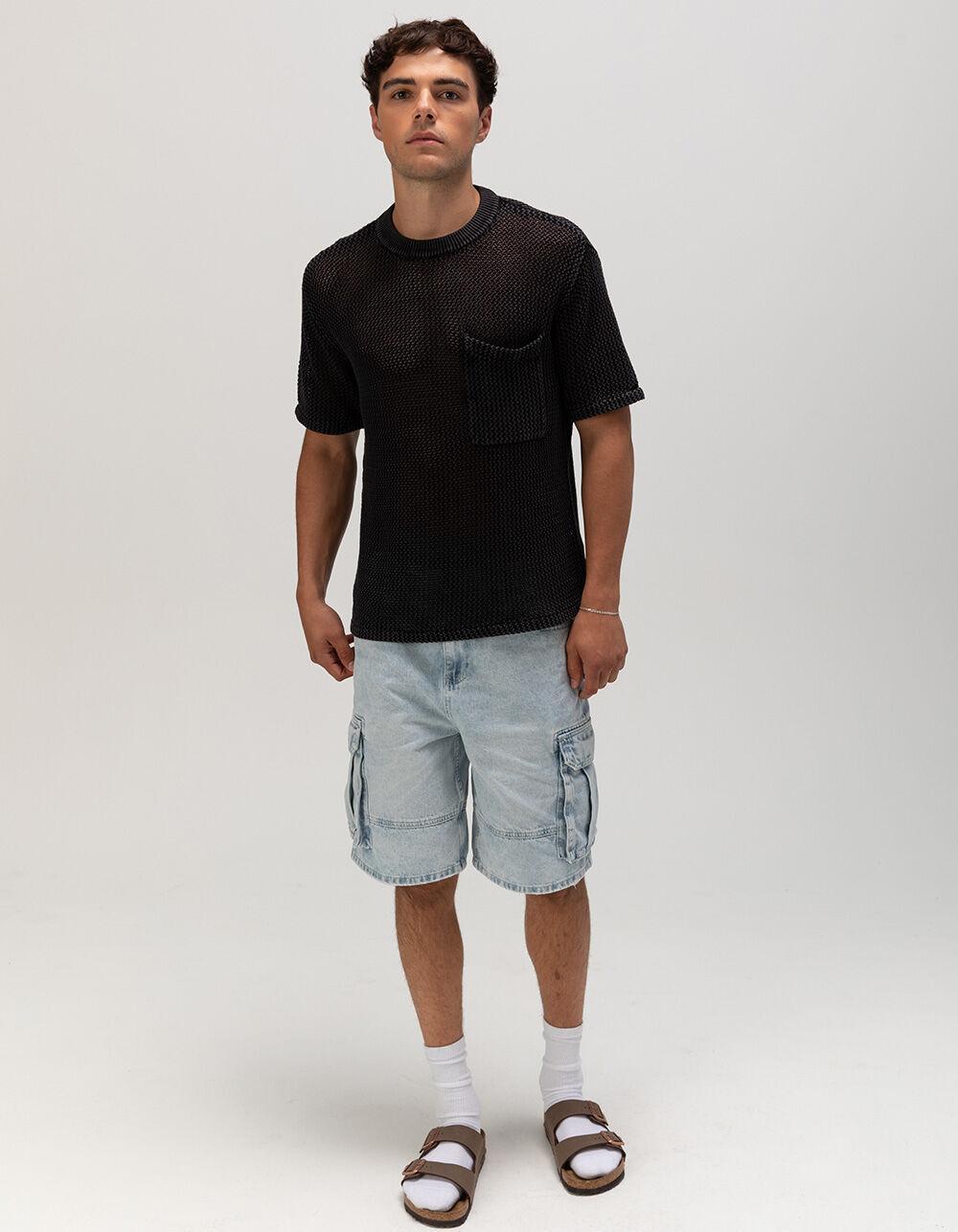 RSQ Mens Crochet Pocket Tee Product Image