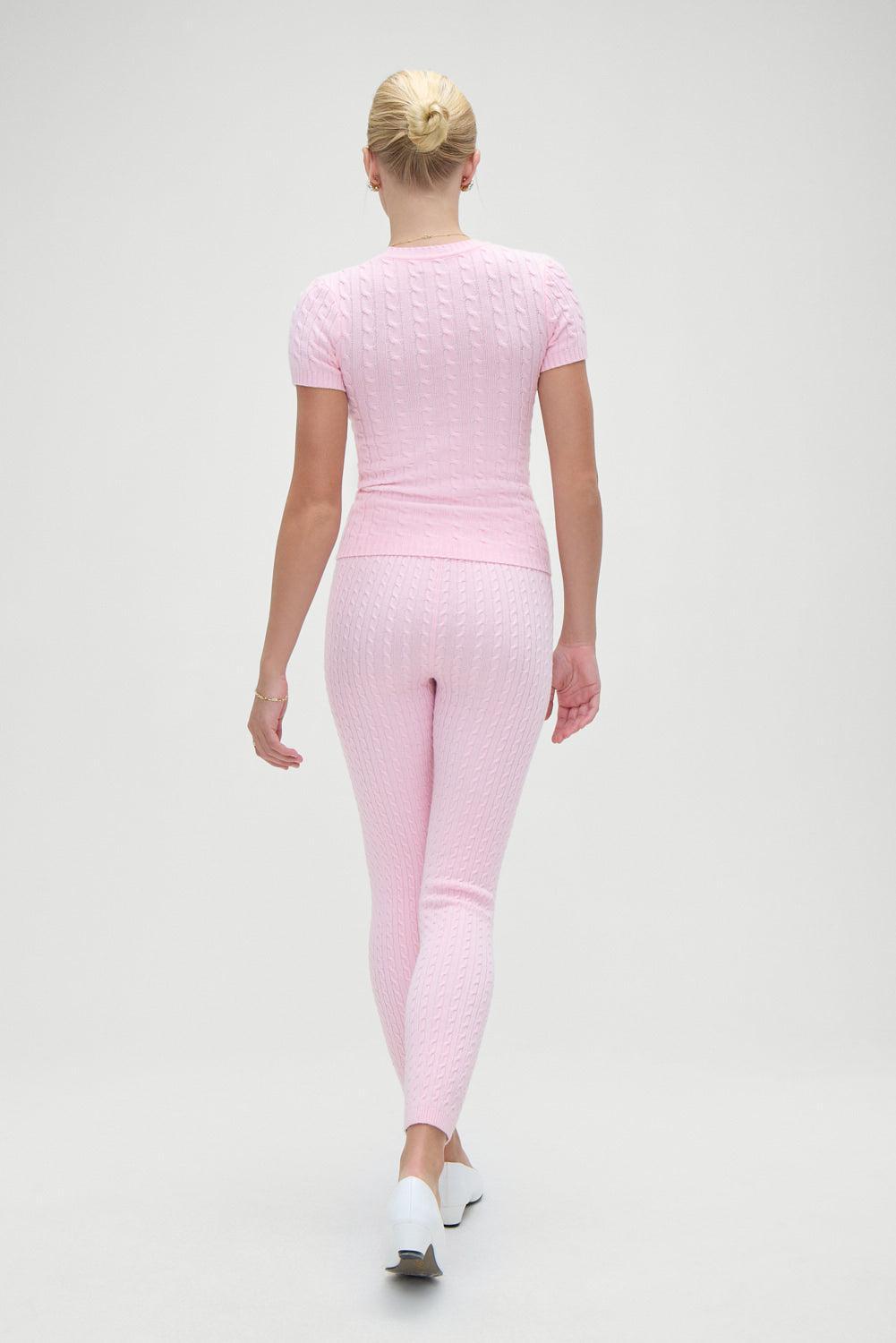 Bodin High Waisted Leggings - Cozy Pink Product Image