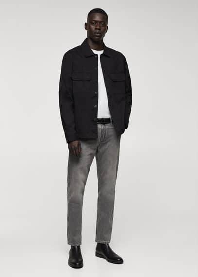 MANGO MAN - Ben tapered cropped jeans denim greyMen Product Image