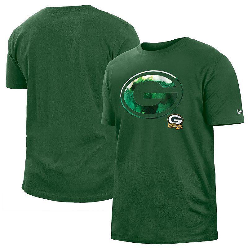 Mens New Era Bay Packers 2022 Sideline Ink Dye T-Shirt Product Image