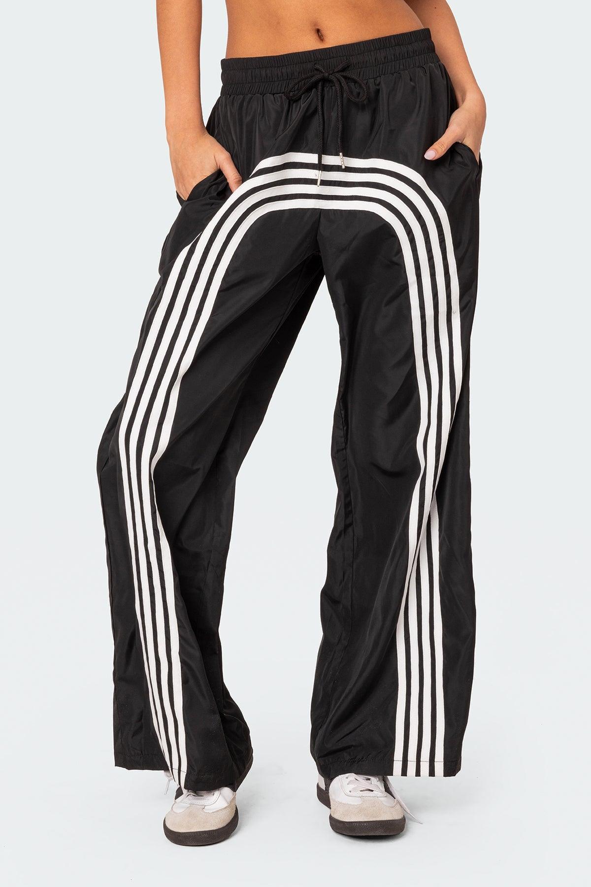 Wilda Striped Nylon Track Pants Product Image