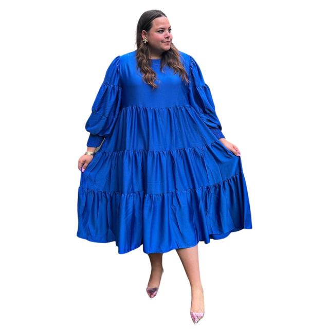 Swuun Sapphire Blue Ethereal Dress Product Image