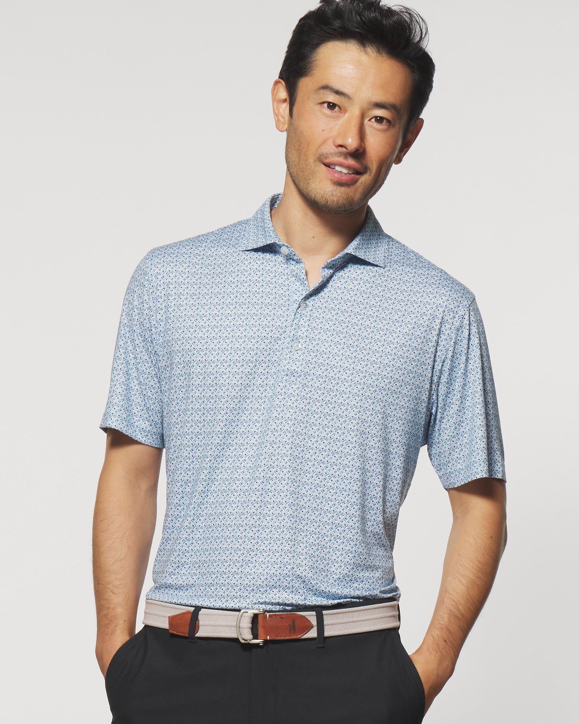 Flint Printed Featherweight Performance Polo Male Product Image