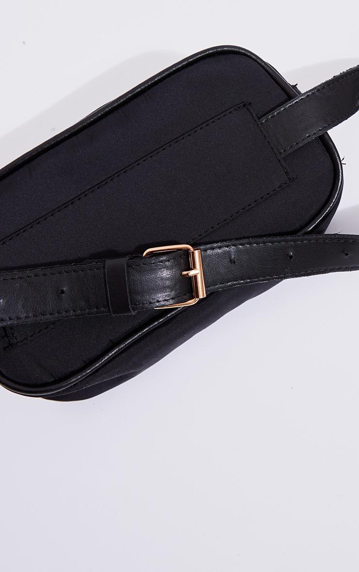 Black Nylon Rectangular Fanny Pack Product Image