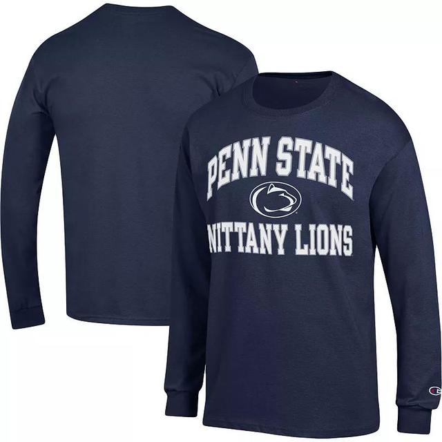 Mens Champion Penn State Nittany Lions High Motor Long Sleeve T-Shirt Blue Product Image