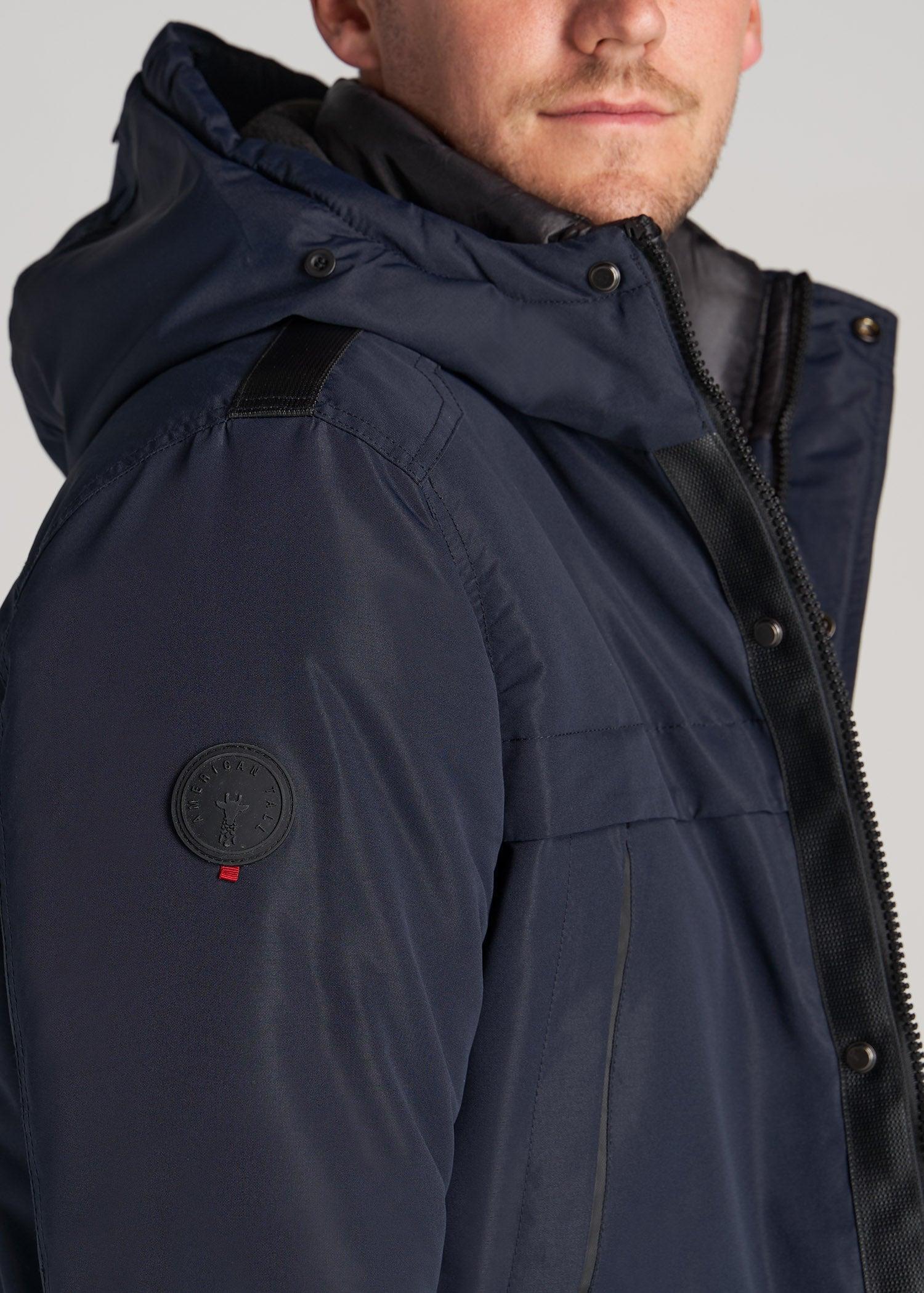 American Tall X Point Zero Tall Men's Parka in Navy Male Product Image