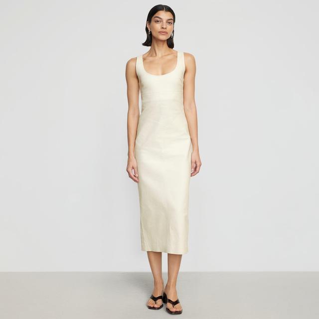 Mona Cotton Twill Scoop-Neck Dress Product Image