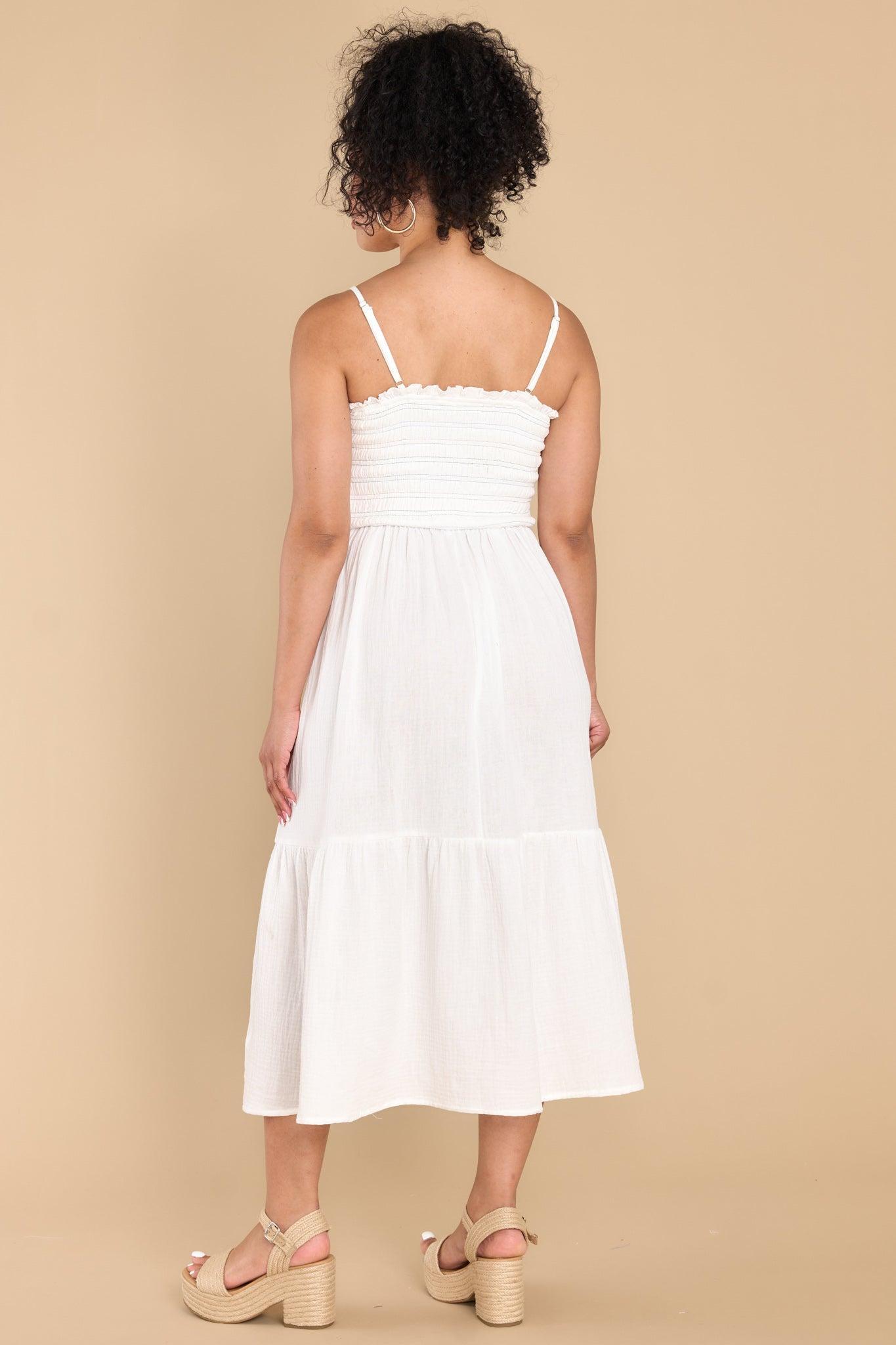 Everything I Am White Midi Dress Product Image