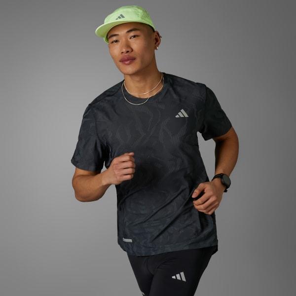 adidas Ultimate Engineered Running Tee Halo Silver L Mens Product Image