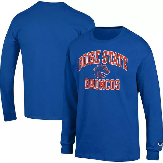 Mens Champion Royal Boise State Broncos High Motor Long Sleeve T-Shirt Product Image