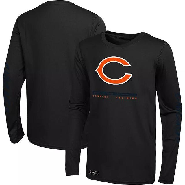 Mens Black Chicago Bears Agility Long Sleeve T-Shirt Product Image