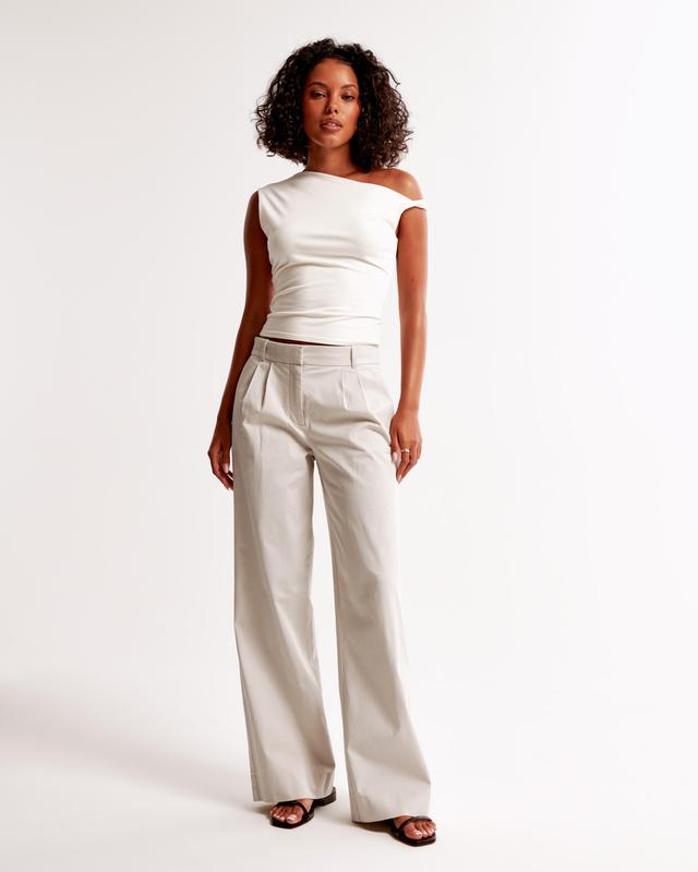 A&F Sloane Low Rise Tailored Twill Pant Product Image